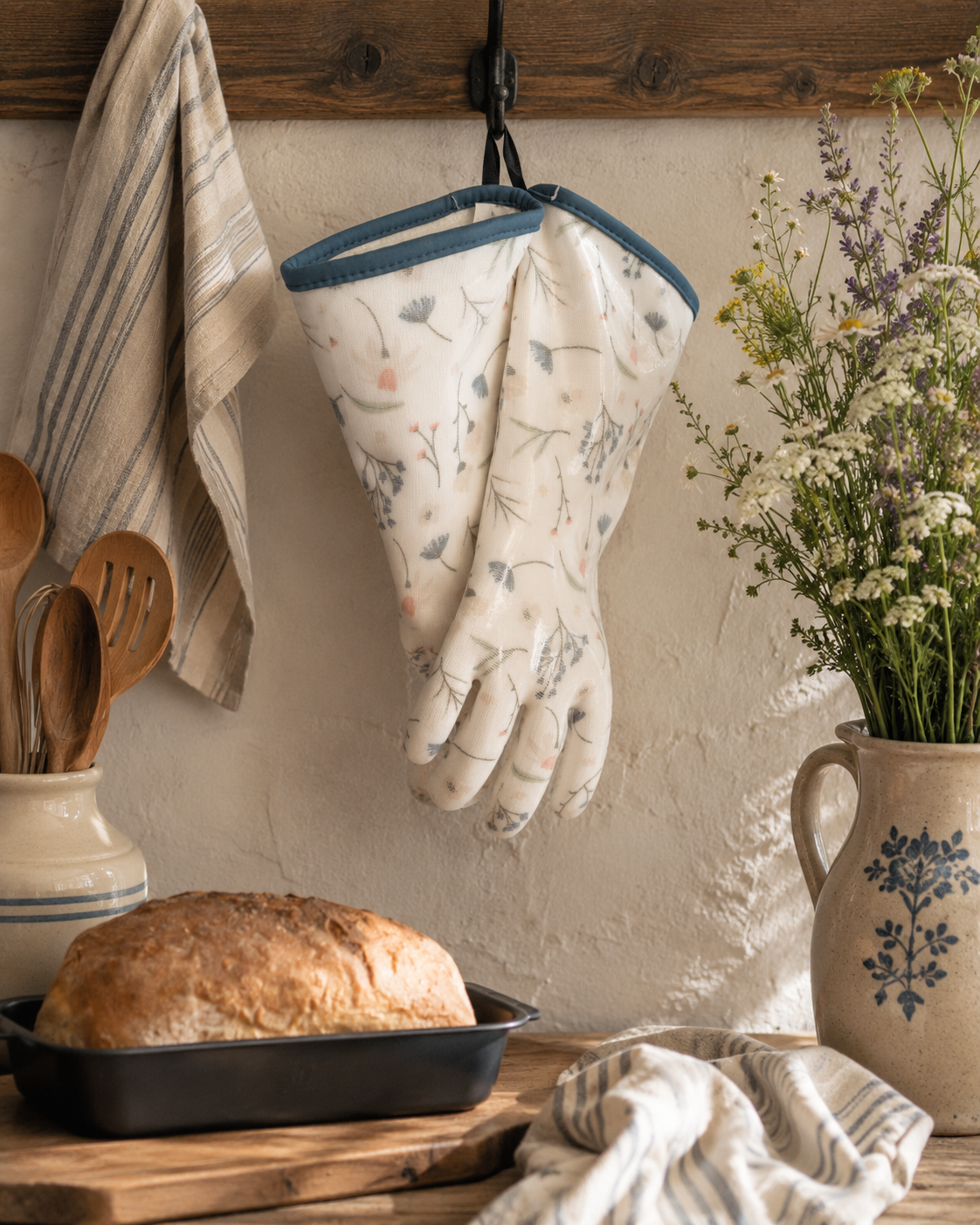 Food-Grade Silicone & Cotton Oven Gloves – Wrapped Edge – The Homestead Fam