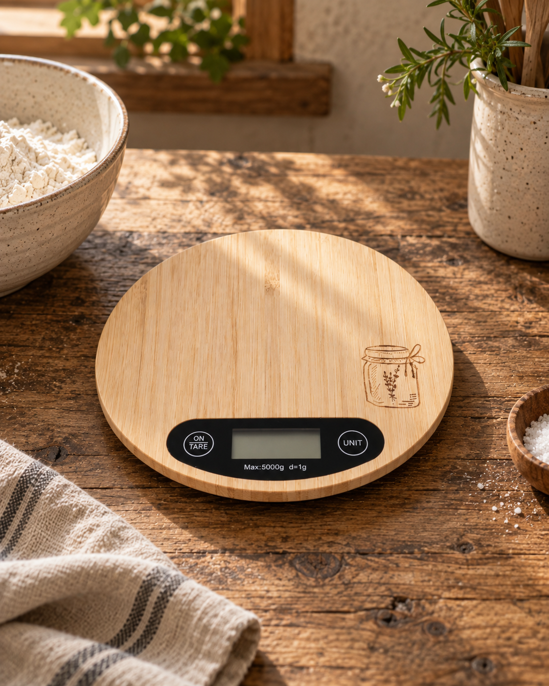 Bamboo Digital Kitchen Scale | The Homestead Fam