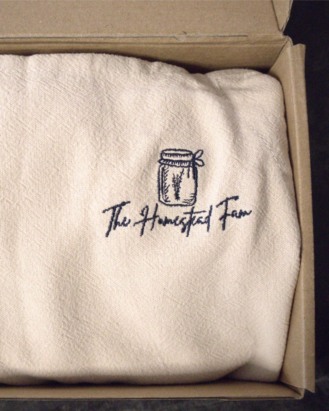100% Linen Homesteader Apron – Embroidered