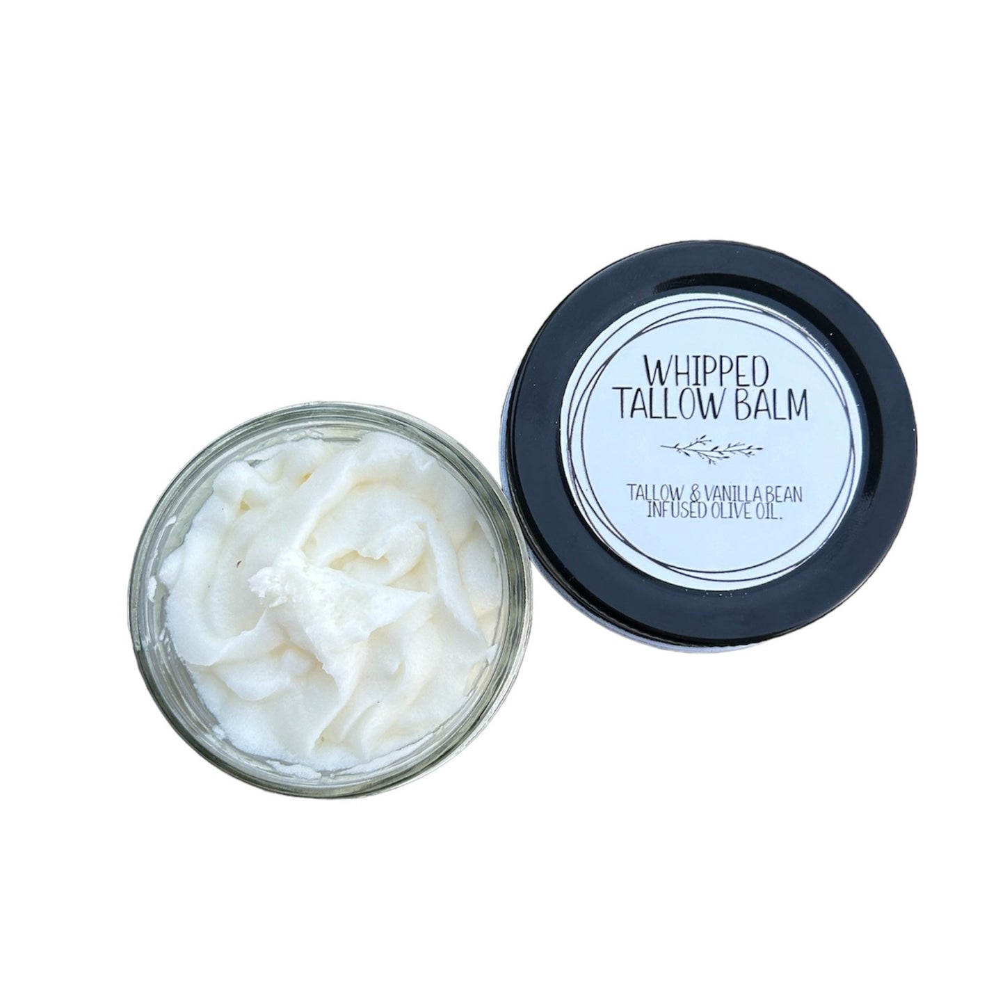 whipped tallow balm vanilla bean, face moisturizer and body lotion