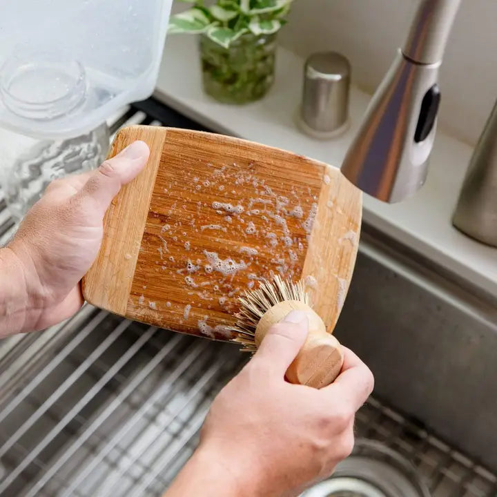 pot scrubber, cast iron, all natural and environmentally friendly