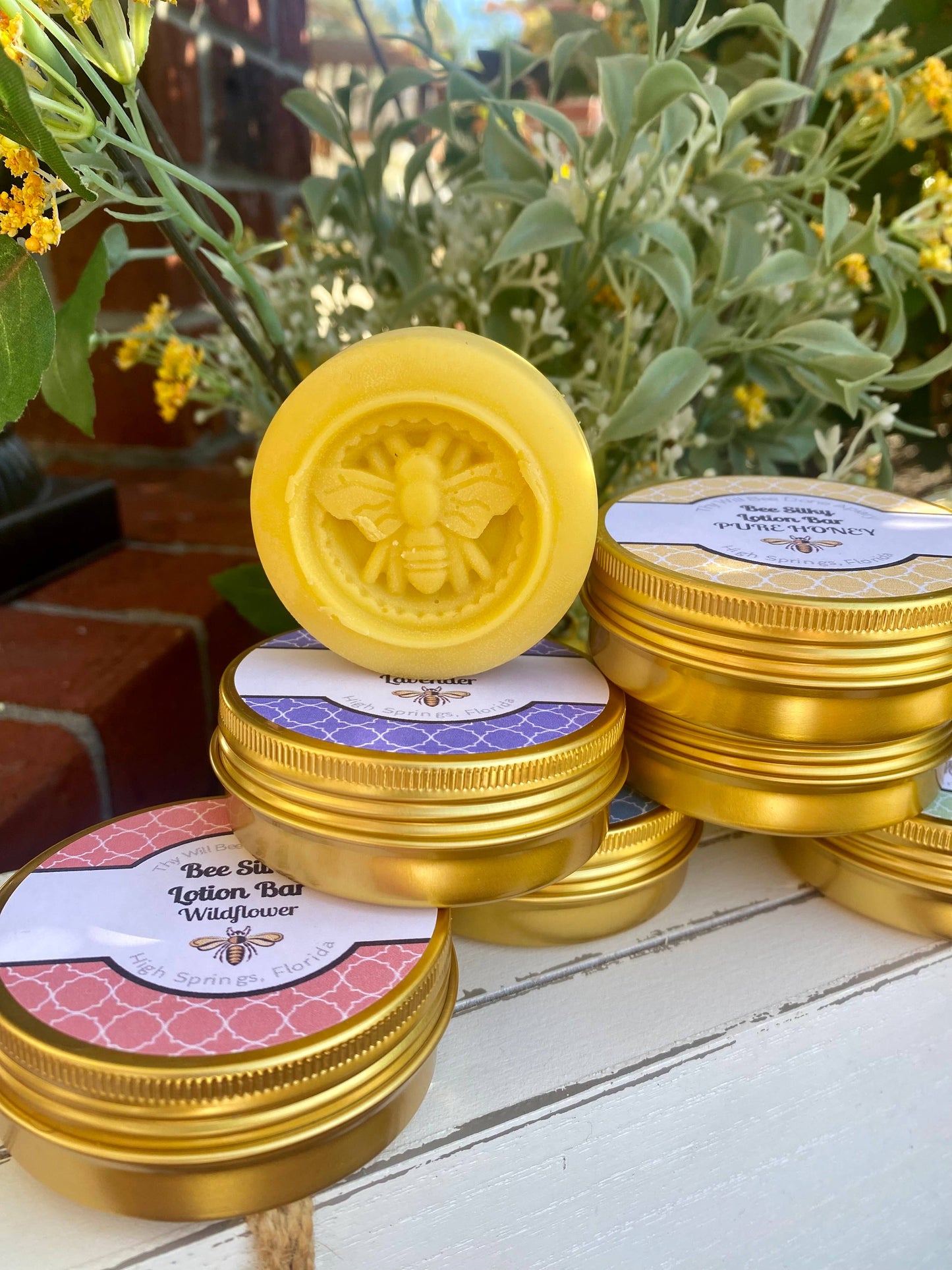 Honey Bee Lotion Bars, Solid Lotion Bee Balm, Dry Skin Salve