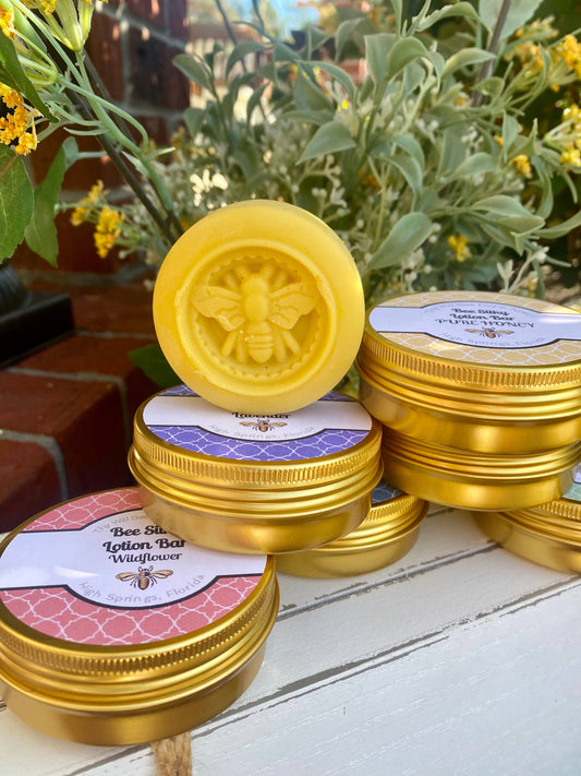 Honey Bee Lotion Bars, Solid Lotion Bee Balm, Dry Skin Salve