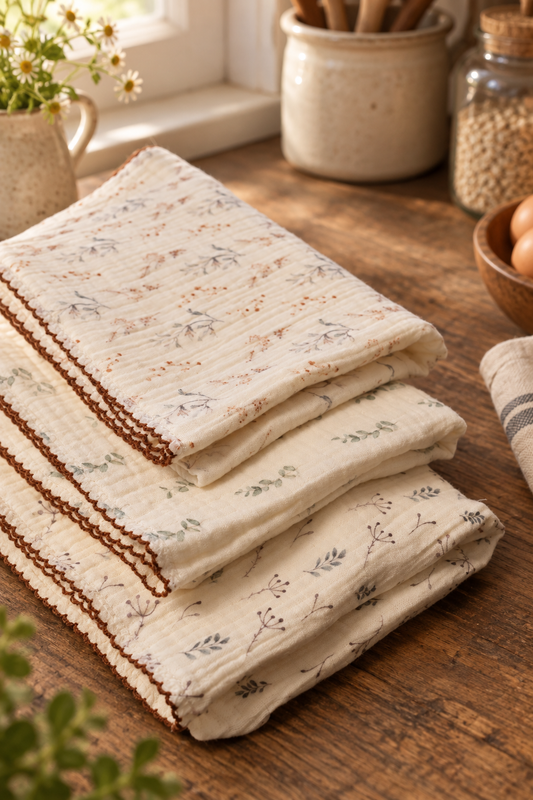 The Homestead Fam dish rags, set of three